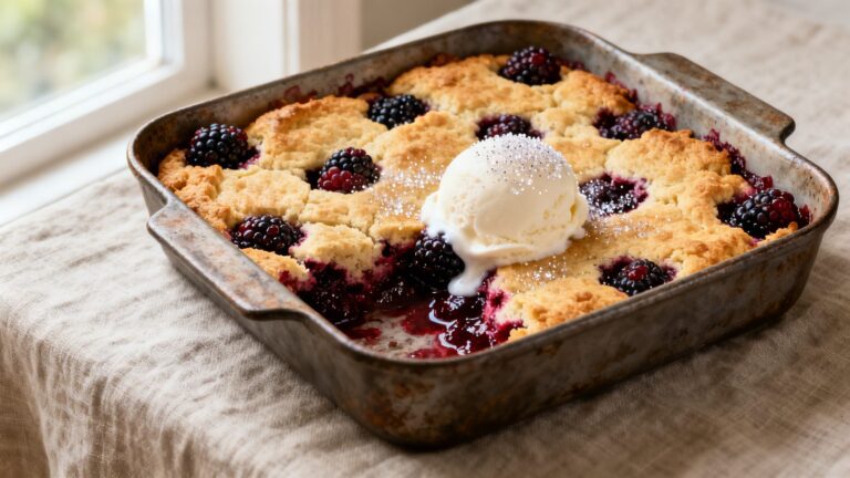Easy Homemade Blackberry Cobbler | Classic Berry Dessert Recipe